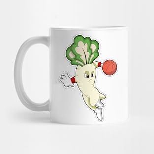 Radish at Basketball Sports Mug